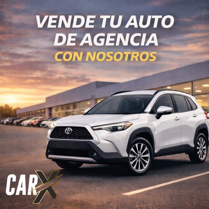 Publicación de CarX para vender vehículos de agencia